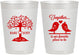 Personalized Wedding 10 oz Frosted Cups - Love Birds | 481