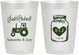 Personalized Wedding 10 oz Frosted Cups - Just Hitched Mason Jar | 483