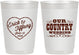 Personalized Wedding 10 oz Frosted Cups - Country Wedding | 484