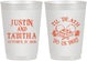 Personalized Wedding 10 oz Frosted Cups - Til Death Do Us Part | 485