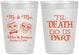 Personalized Wedding 10 oz Frosted Cups - Til Death Do Us Part | 487