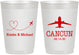 Personalized Wedding 10 oz Frosted Cups - Destination | 492