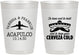 Personalized Wedding 10 oz Frosted Cups - Destination | 496