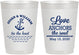 Personalized Wedding 10 oz Frosted Cups - Love Anchors The Soul | 498