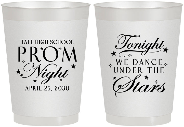 Personalized Prom 10 oz Frosted Cups - Tonight We Dance | 50000
