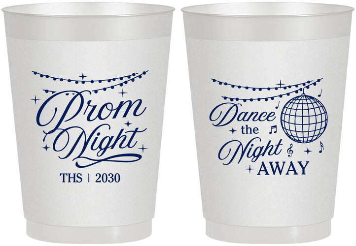Personalized Prom 10 oz Frosted Cups - Dance The Night Away | 50001