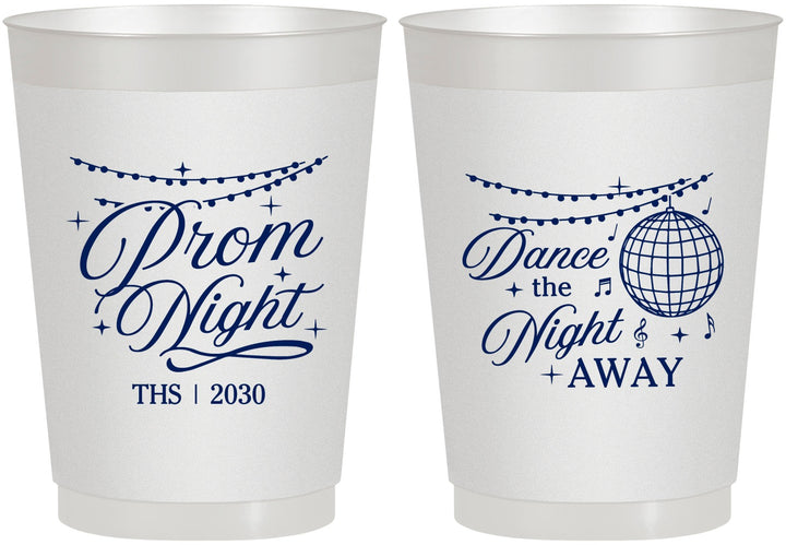 Personalized Prom 10 oz Frosted Cups - Dance The Night Away | 50001