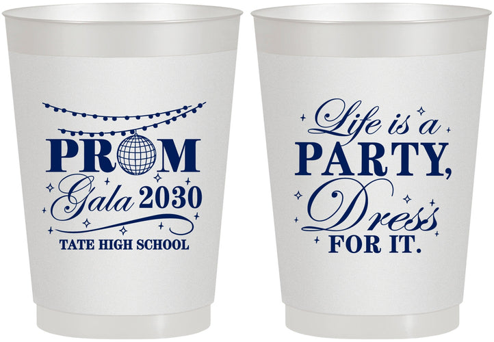 Personalized Prom 10 oz Frosted Cups - Lifes A Party | 50002