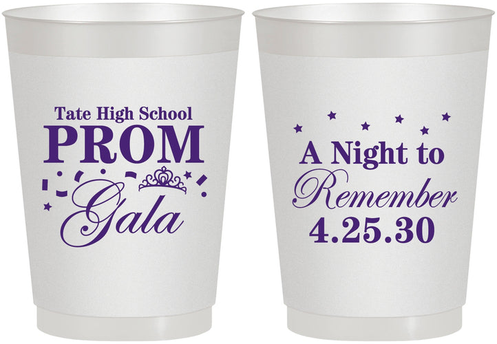 Personalized Prom 10 oz Frosted Cups - A Night To Remember | 50003