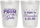 Personalized Prom 10 oz Frosted Cups - A Night To Remember | 50003