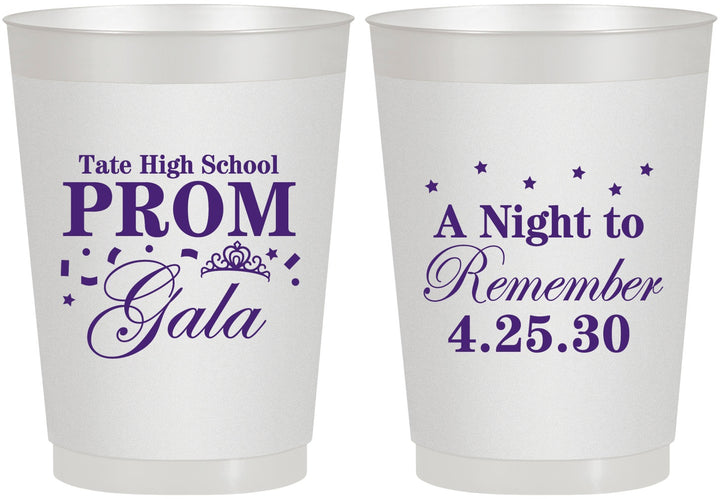 Personalized Prom 10 oz Frosted Cups - A Night To Remember | 50003