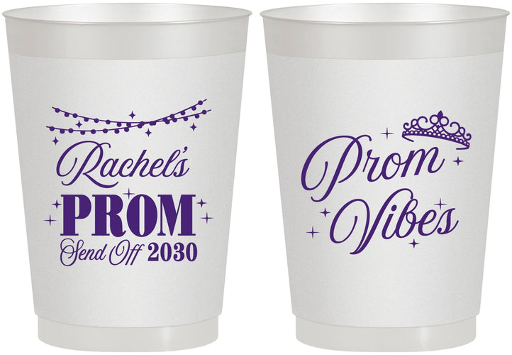 Personalized Prom 10 oz Frosted Cups - Send Off | 50007