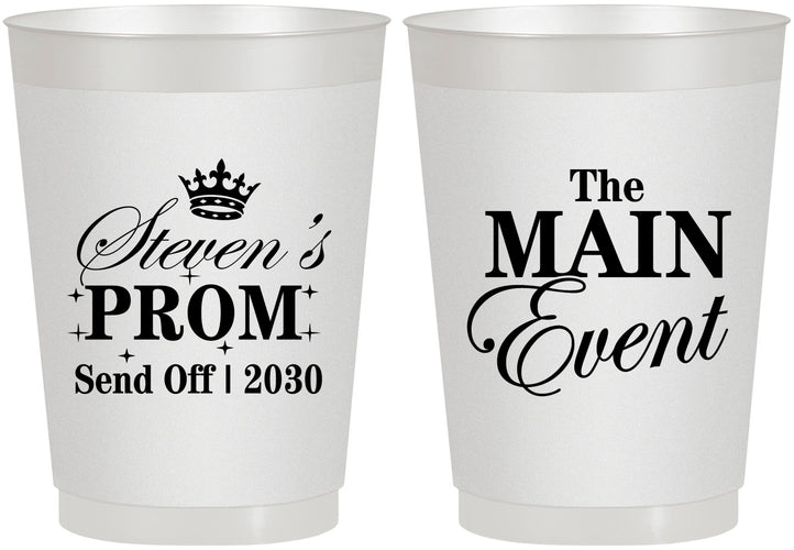 Personalized Prom 10 oz Frosted Cups - Send Off | 50008