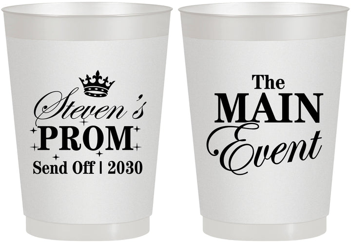 Personalized Prom 10 oz Frosted Cups - Send Off | 50008