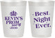 Personalized Prom 10 oz Frosted Cups - Send Off | 50009