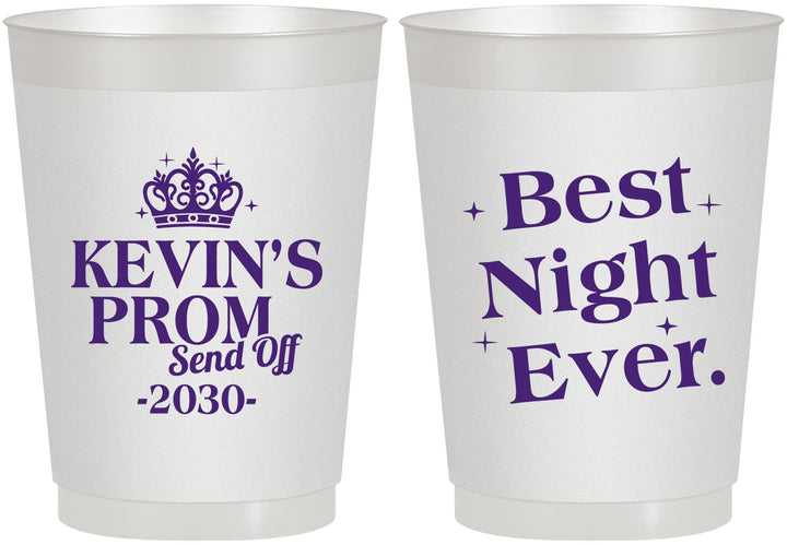 Personalized Prom 10 oz Frosted Cups - Send Off | 50009