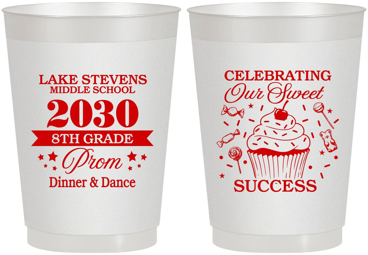 Personalized Prom 10 oz Frosted Cups - 8th Grade Dance | 50013