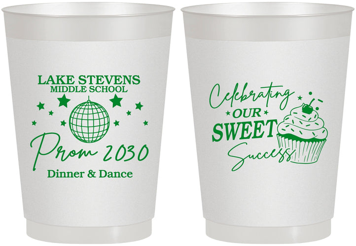 Personalized Prom 10 oz Frosted Cups - Middle School Dance | 50014