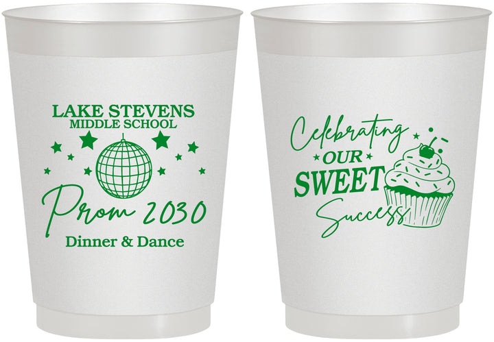 Personalized Prom 10 oz Frosted Cups - Middle School Dance | 50014