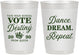 Personalized Prom 10 oz Frosted Cups - Queen Vote | 50016