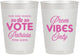 Personalized Prom 10 oz Frosted Cups - Queen Vote | 50017