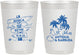 Personalized Wedding 10 oz Frosted Cups - Antigua And Barbuda | 503