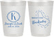 Personalized Wedding 10 oz Frosted Cups - Barbados | 508