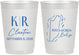 Personalized Wedding 10 oz Frosted Cups - Belize | 510