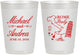Personalized Wedding 10 oz Frosted Cups - Italy | 515