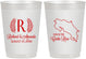 Personalized Wedding 10 oz Frosted Cups - Costa Rica | 518