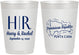 Personalized Wedding 10 oz Frosted Cups - Domincan Republic | 522