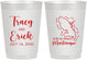 Personalized Wedding 10 oz Frosted Cups - Martinique | 532