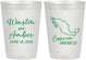 Personalized Wedding 10 oz Frosted Cups - Mexico | 534