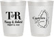 Personalized Wedding 10 oz Frosted Cups - St Lucia | 540