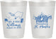 Personalized Wedding 10 oz Frosted Cups - St Maarten | 543