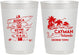 Personalized Wedding 10 oz Frosted Cups - Cayman Island | 545