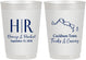Personalized Wedding 10 oz Frosted Cups - Turks And Caicos | 546