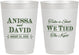 Personalized Wedding 10 oz Frosted Cups - Take A Shot We Tied The Knot | 551