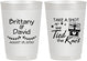 Personalized Wedding 10 oz Frosted Cups - Take A Shot We Tied The Knot | 553