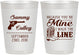 Personalized Wedding 10 oz Frosted Cups - I Walk The Line | 555