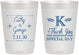 Personalized Wedding 10 oz Frosted Cups - Monogram | 556