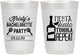 Personalized Bachelorette 10 oz Frosted Cups - Fiesta Siesta Tequila Repeat | 60002