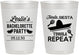 Personalized Bachelorette 10 oz Frosted Cups - Fiesta Siesta Tequila Repeat | 60003