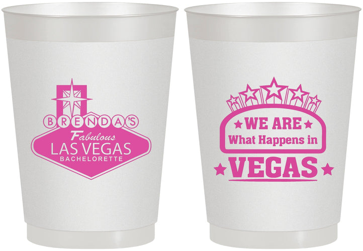 Personalized Bachelorette 10 oz Frosted Cups - Las Vegas | 60016