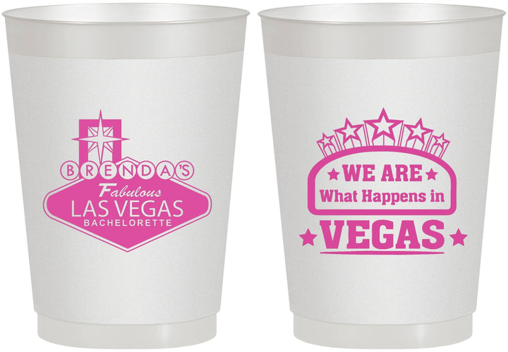 Personalized Bachelorette 10 oz Frosted Cups - Las Vegas | 60016