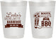Personalized Bachelorette 10 oz Frosted Cups - Boots Bouquets Bbq | 60035