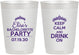 Personalized Bachelorette 10 oz Frosted Cups - Keep Calm Drink On | 60036
