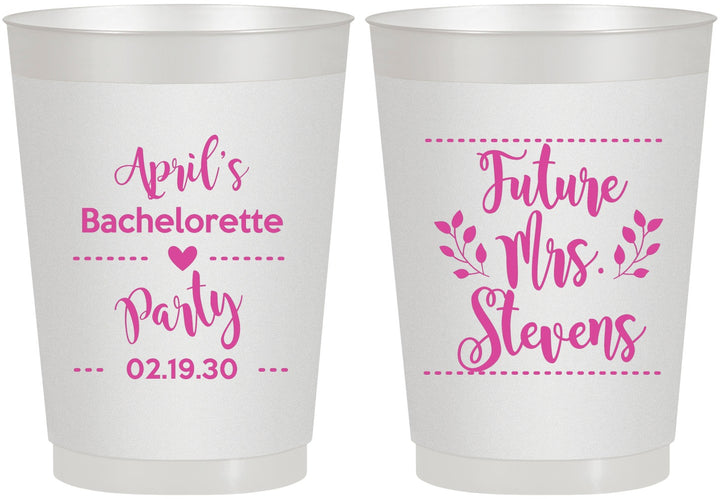 Personalized Bachelorette 10 oz Frosted Cups - Future Mrs | 60037