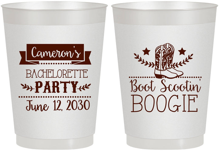 Personalized Bachelorette 10 oz Frosted Cups - Cowgirl | 60040