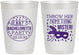 Personalized Bachelorette 10 oz Frosted Cups - Mardi Gras | 60055